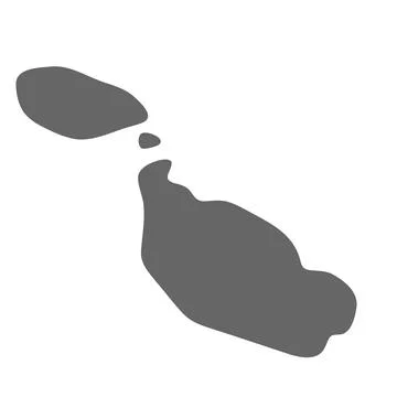 Malta simplified smooth vector country map Stock Illustration