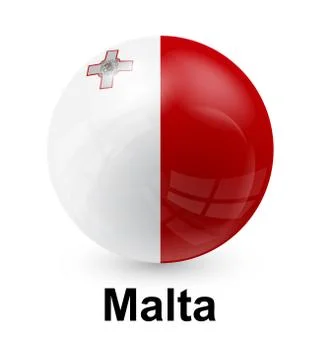 Malta state flag Stock Illustration