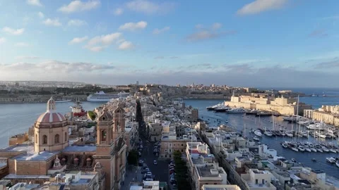 Malta, the Three Cities. October 25, 2025. Beauty and architecture Vídeos de archivo 328335848