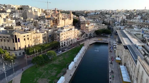 Malta, the Three Cities. October 25, 2025. Beauty and architecture Stock Footage 328335867
