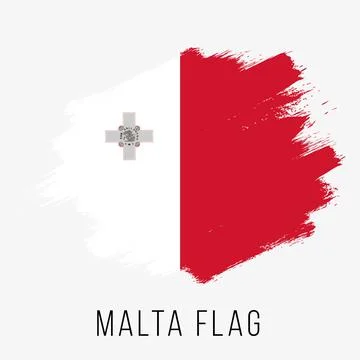 Malta Vector Flag. Malta Flag for Independence Day Stock Illustration