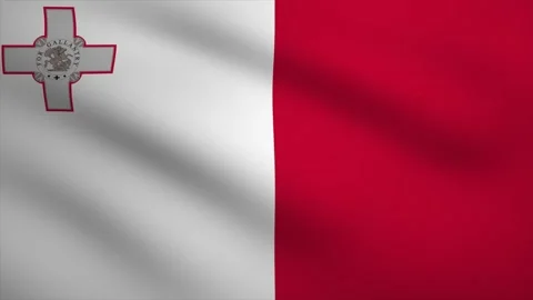 Malta Waving Flag Background Animation. Looping seamless 3D animation. Moti.. Stock Footage 257288873