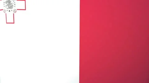 Malta Waving Flag Stock Footage 10762163