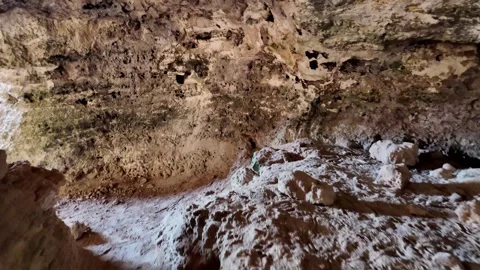Malta, Xemxija Heritage trail, Punic caves Stock Footage 342411341