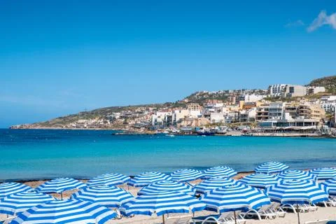Maltese beach Stock-Fotos