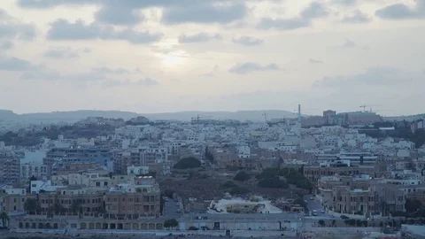 Maltese City Overview Stock Footage 77959910