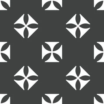 Maltese cross pattern Stock Illustration