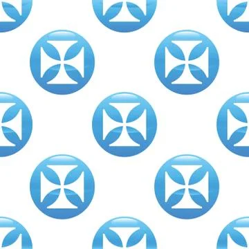 Maltese cross sign pattern Stock Illustration