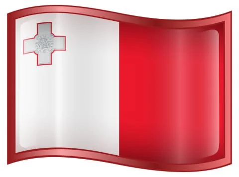 Maltese flag icon. Stock Illustration