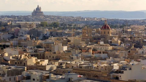 Maltese landscape in beautiful light Stock Footage 108634786