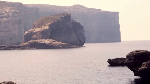 Maltese rock landscape Stock Footage 72634436