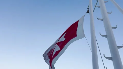 Maltese variant flag on MSC Cruises Stock Footage 267520219