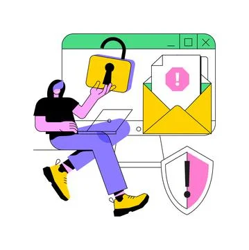 Malware abstract concept vector illustration. Stock-Illustration
