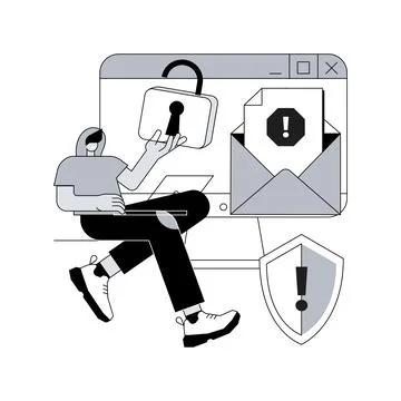 Malware abstract concept vector illustration. Stock Illustration