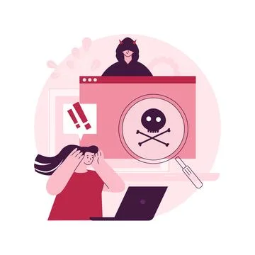 Malware abstract concept vector illustration. Stock Illustration