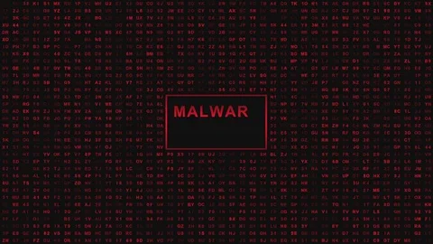 Malware Alert Loop Stock Footage 83998384