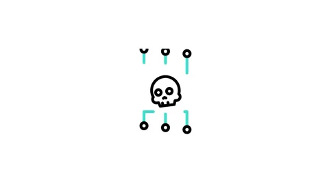 Malware Animated Icon Stock Footage 320343279