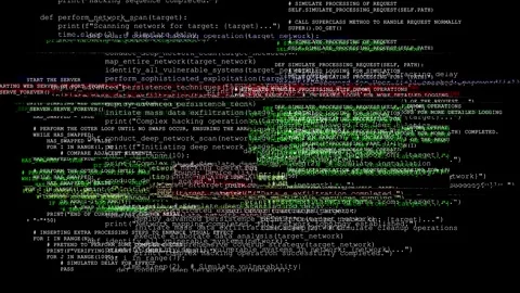 Malware Attack Hacking Code Cybersecurity Threat Ransomware Encryption Stock Footage 267935052