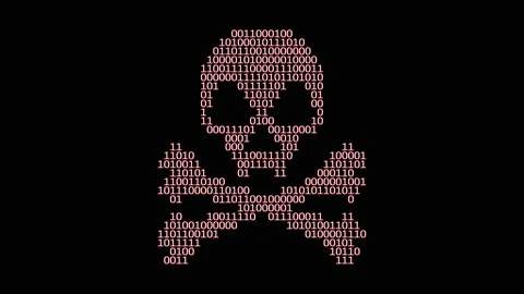 Malware code skull and crossbones Stock Footage 167112102