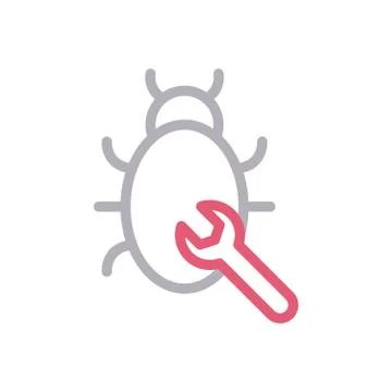 Malware color line icon Stock Illustration
