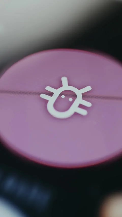 Malware concept icon shown as a stylized insect Stock Footage 334928042