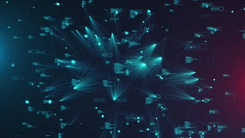 Malware Cybercrime Firewall Data Protection System Hackers Video stock 303406707