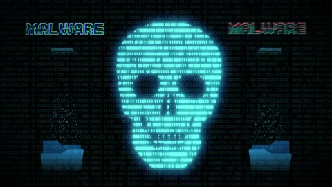 Malware Data breach loop 스톡 동영상 164252295