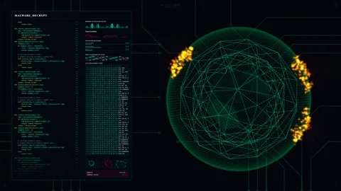 Malware Decryption: High-Level Scripting Forensic Code Analysis Stock Footage 333933822