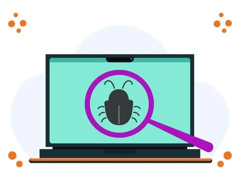 Malware Detect Concept Illustration Stock Illustration