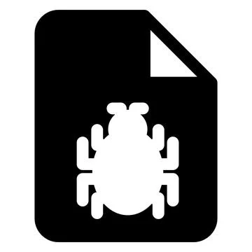 Malware glyph icon vector illustration isolated on white background Stock Illustration