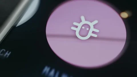 Malware icon depicted as a stylized insect Stock Footage 334927378