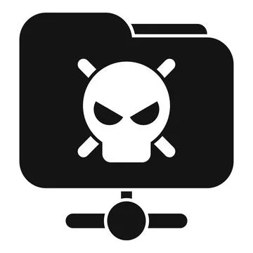 Malware icon simple vector. Virus error 스톡 일러스트