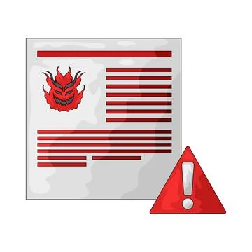 Malware illustration Stock Illustration