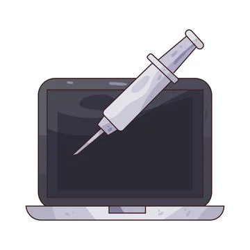 Malware Injection illustration Stock Illustration