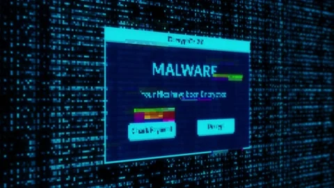 Malware notification and check payment f... | Stock Video | Pond5
