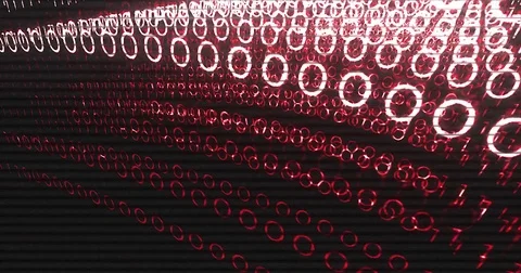 Malware or Spyware in computer software binary code Stock Footage 80439004