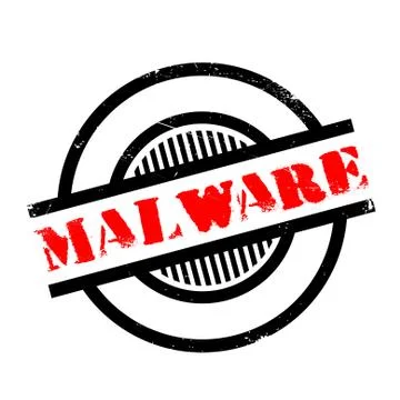 Malware rubber stamp Stock-Illustration