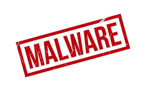 Malware Rubber Stamp Seal Vector Stock Illustration