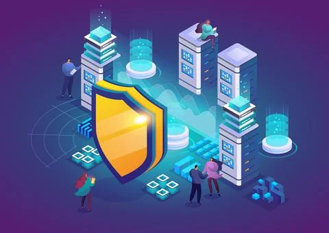 Malware security software concept Stock Illustration