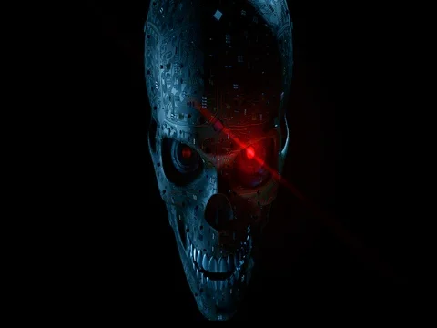Malware skull Stock Footage 74257917