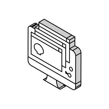 Malware software isometric icon vector illustration Stock Illustration