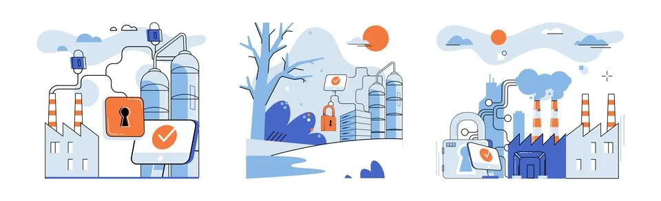 Malware spyware virus. Errors in software clead to system vulnerabilities and Illustrazione stock