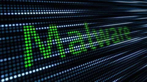 'Malware' typed onto LED background Stock Photos