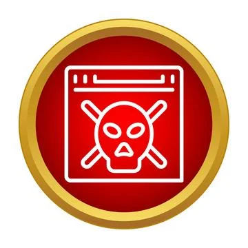 Malware virus attack warning on browser window イラスト素材