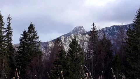Malý Rozsutec  in the winter. Stock Footage 84949290