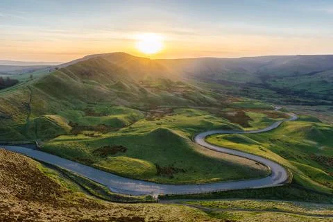 Mam Tor Sunset. Stock Photos