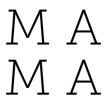 Mama minimalist typography Stock-Illustration