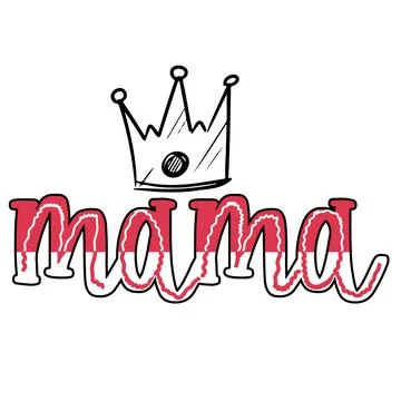 Mama typography design Stock-Illustration