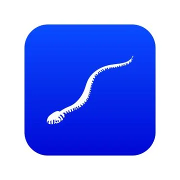Mamba snake icon blue vector Stock Illustration