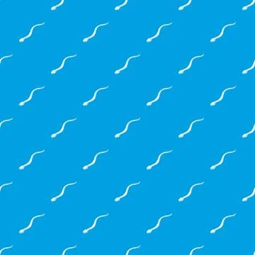 Mamba snake pattern vector seamless blue Illustrazione stock